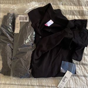 Black polo/uniform shirts